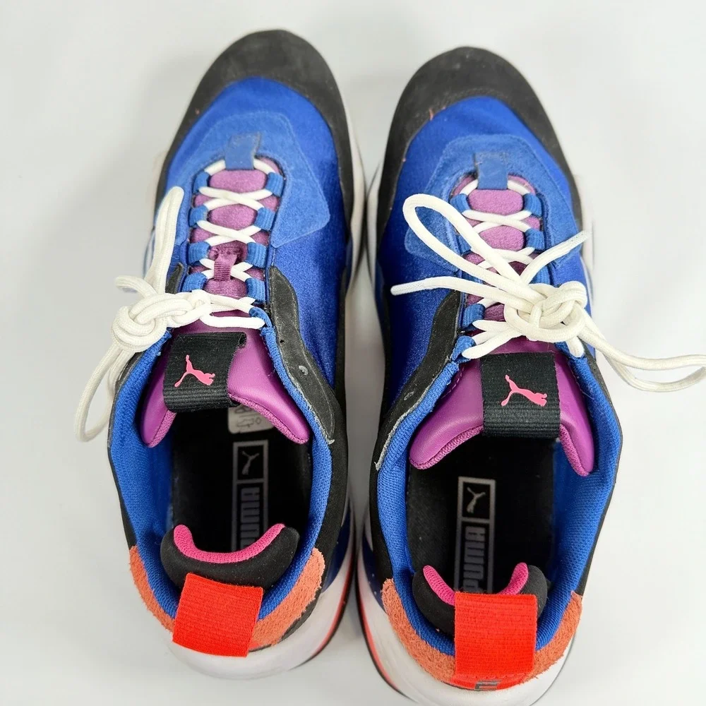 Puma Thunder Spectra Sneakers Blue Black Pink Mens Size 10 Low Top Chunky Shoes
